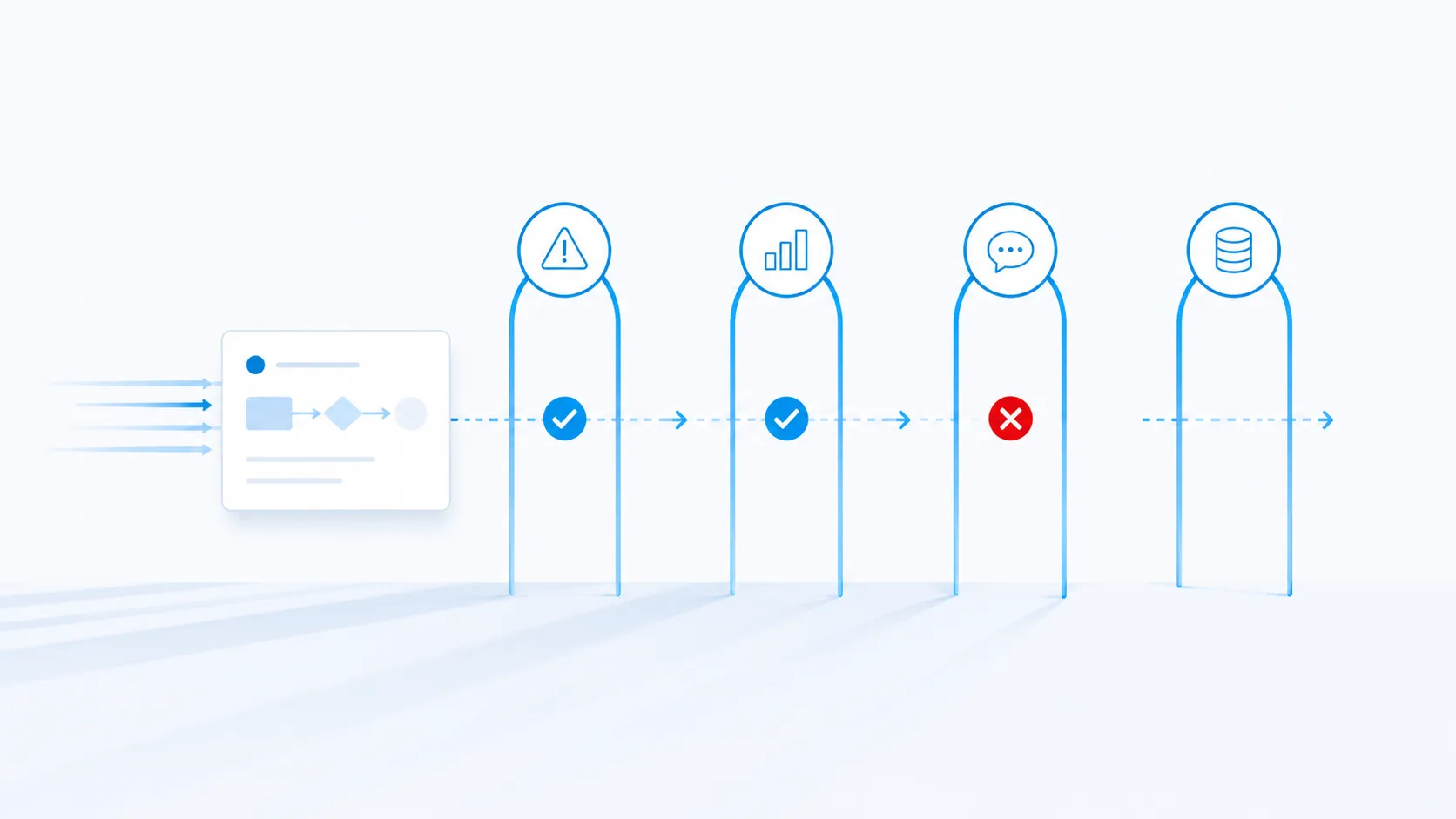 A business team evaluating when not to build with AI, reviewing the four warning signs before committing
